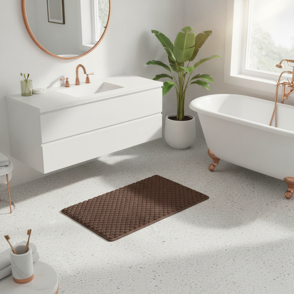 Brown Chocolate Bath Mat