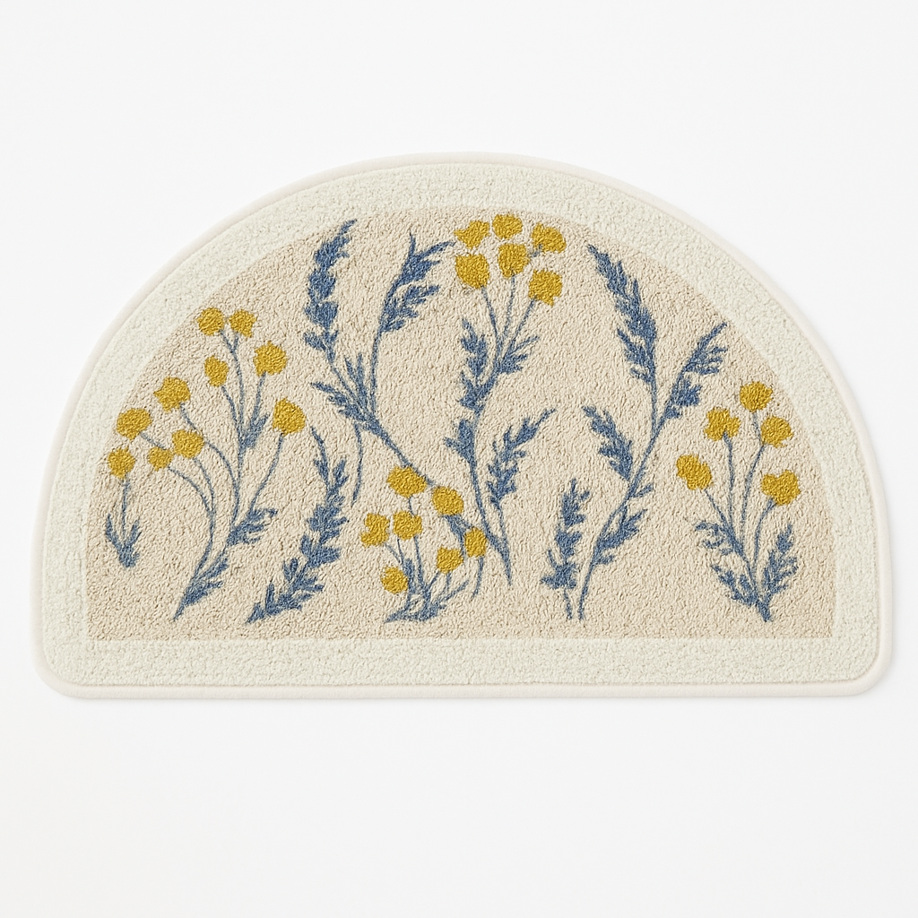 Half Circle Bath Mat