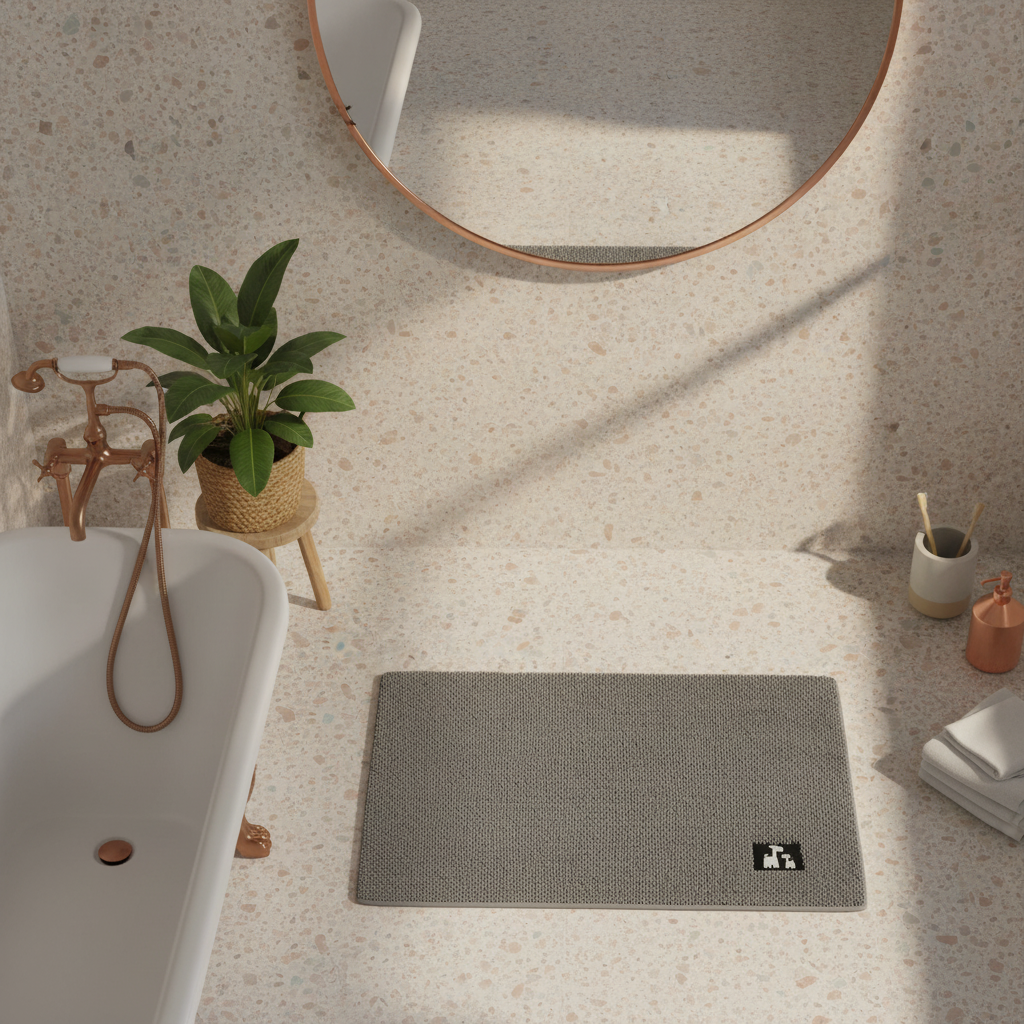 Non-Slip Gray Bath Mat - view 10