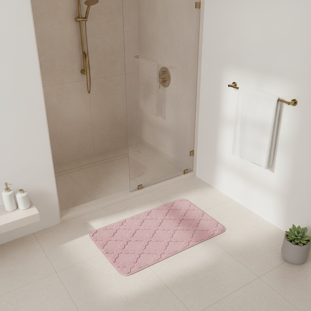 Absorbent Microfiber Bathroom Rug