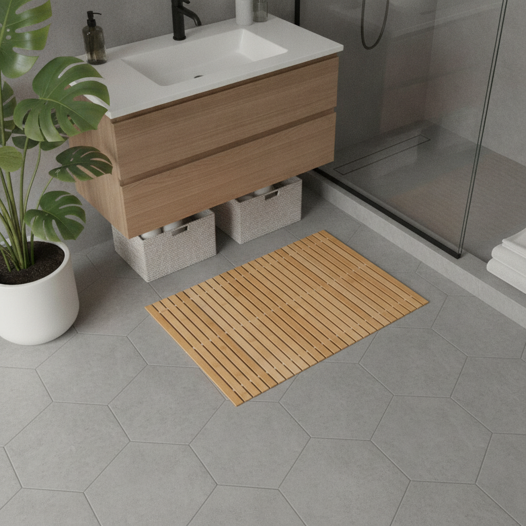 Bamboo Bathroom Rug