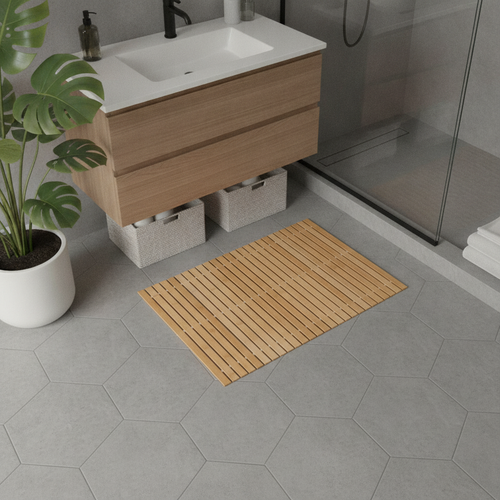 Bamboo Bathroom Rug