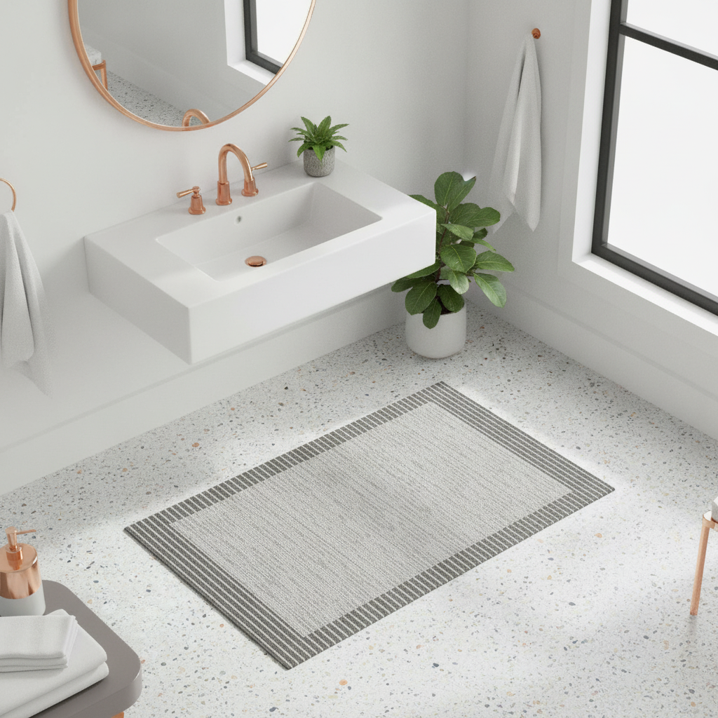 Gray Charcoal Bath Mat