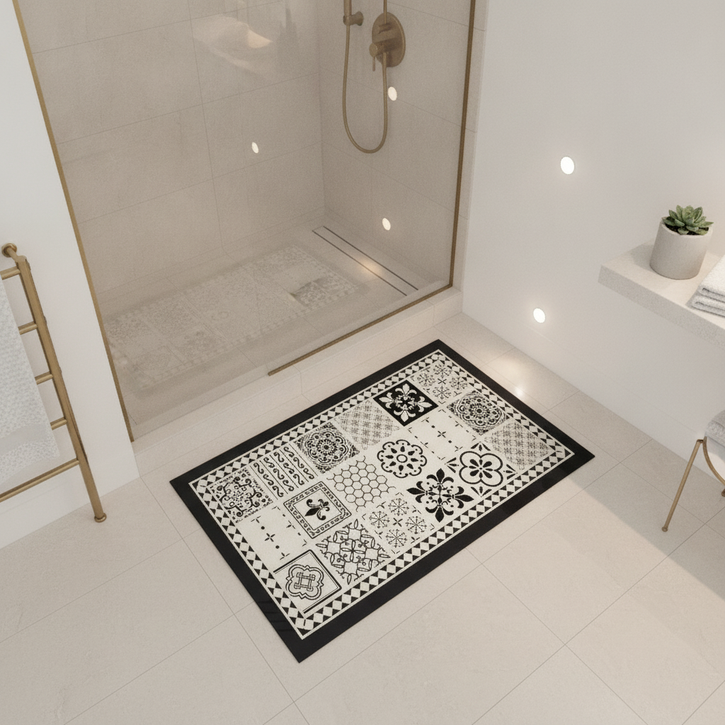 Vinyl Bathroom Rug