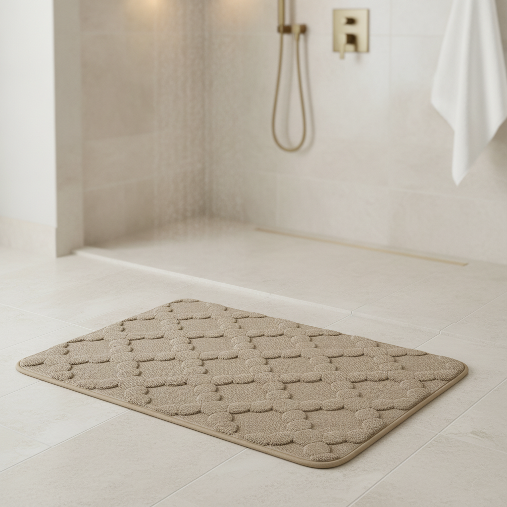 Absorbent Microfiber Bathroom Rug