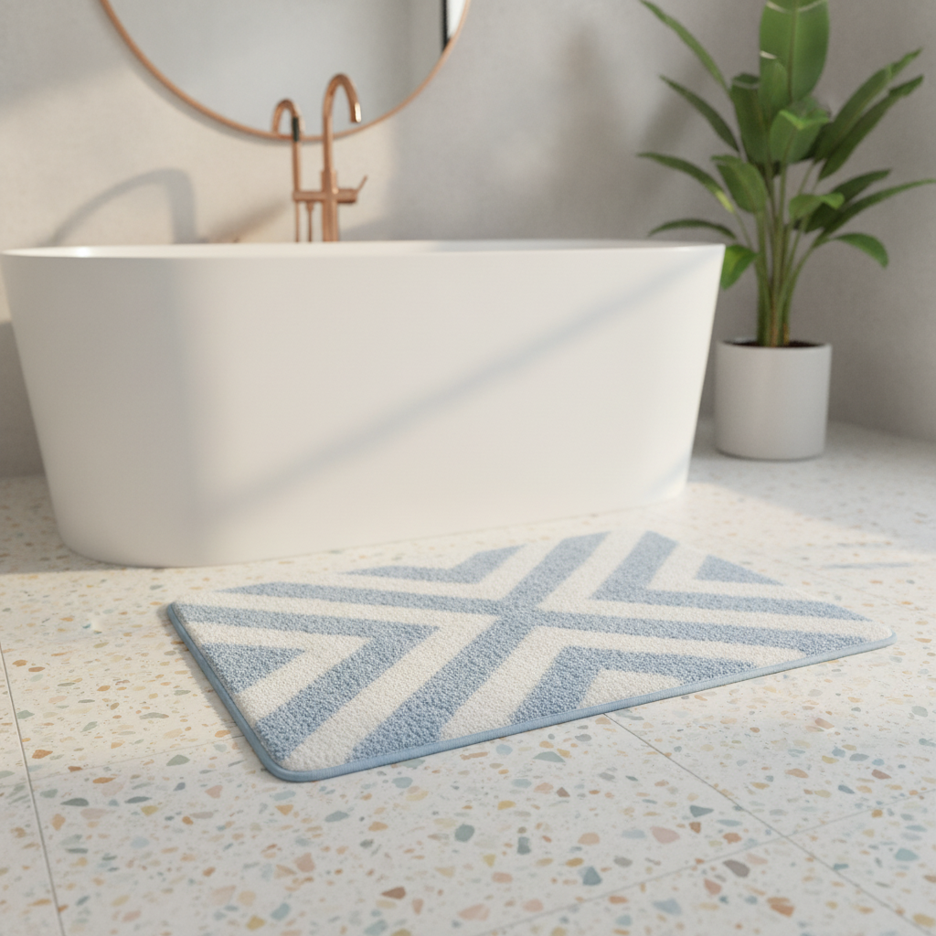 Striped Bath Mat