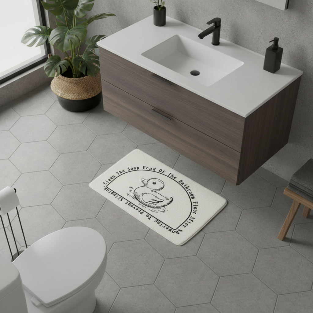 Half Moon Shower Mat