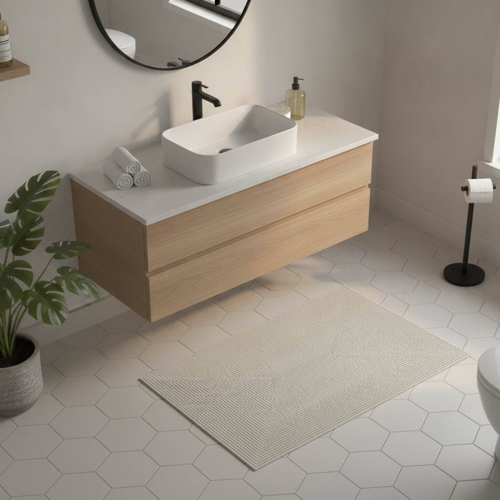 Gray Bathroom Rug