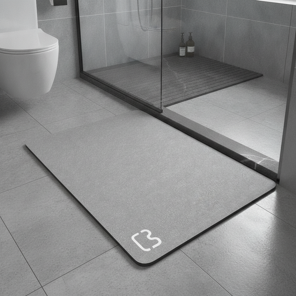 Instant Drying Bath Mat Stone