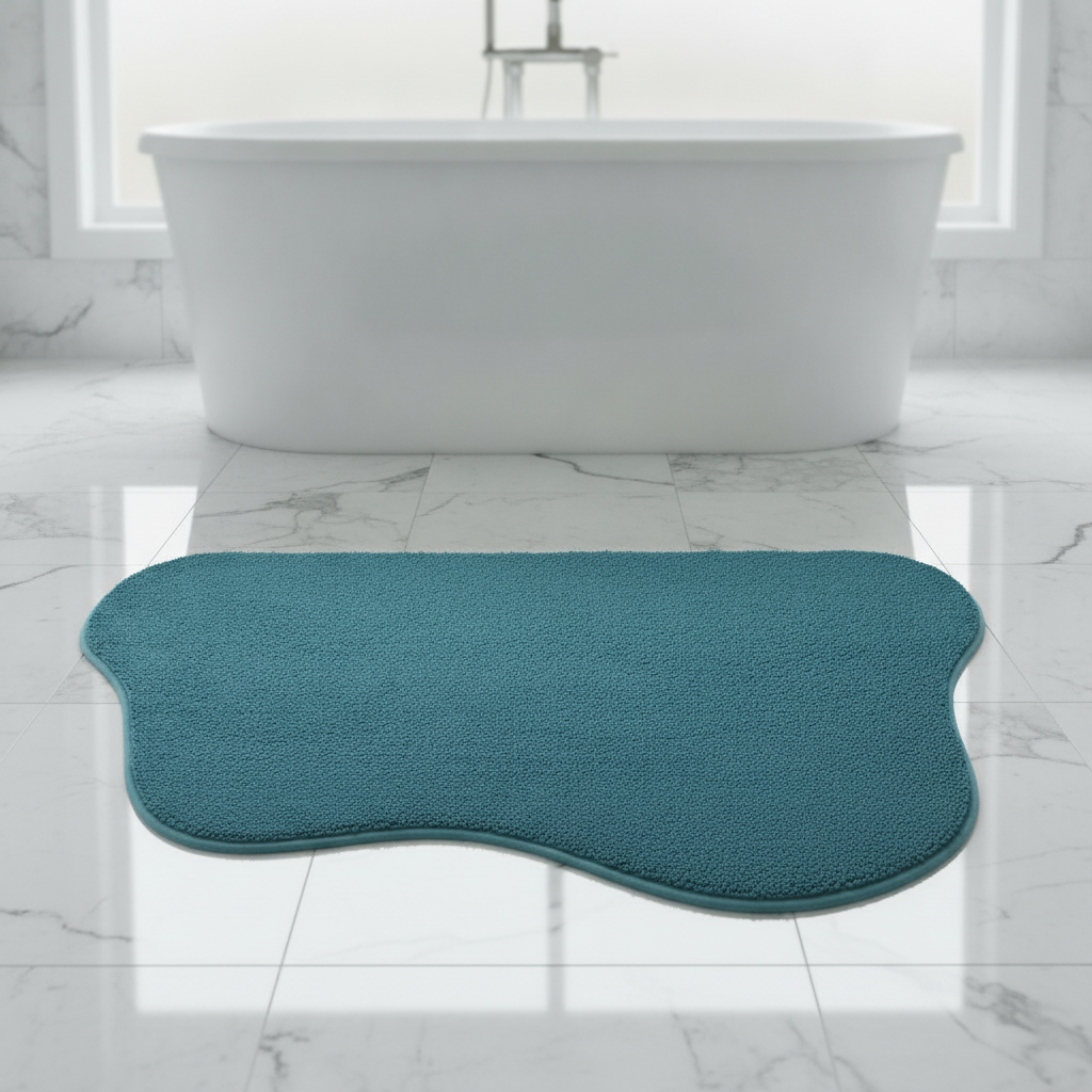 Blue Paon Bath Mat
