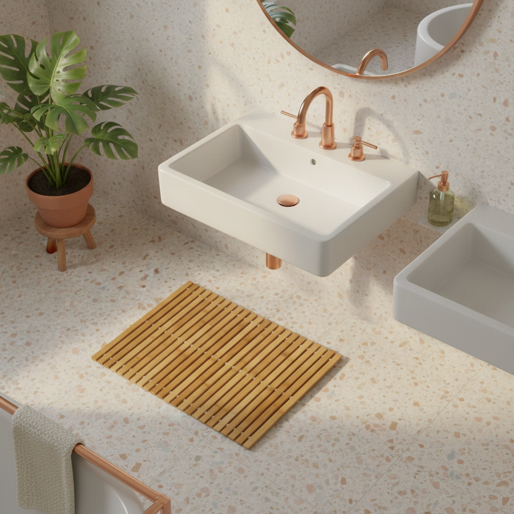 Bamboo Natural Bath Mat