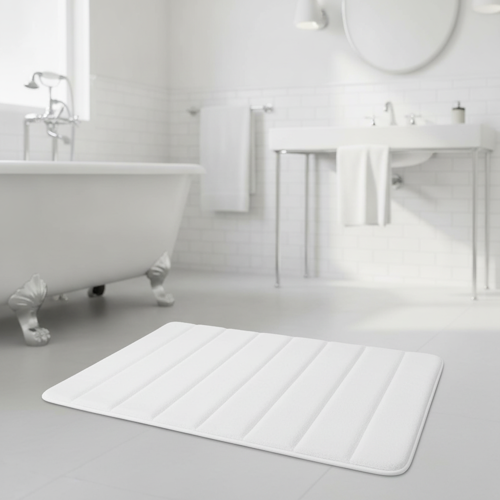 Ultra Absorbent Bathroom Rug - bathroom setting