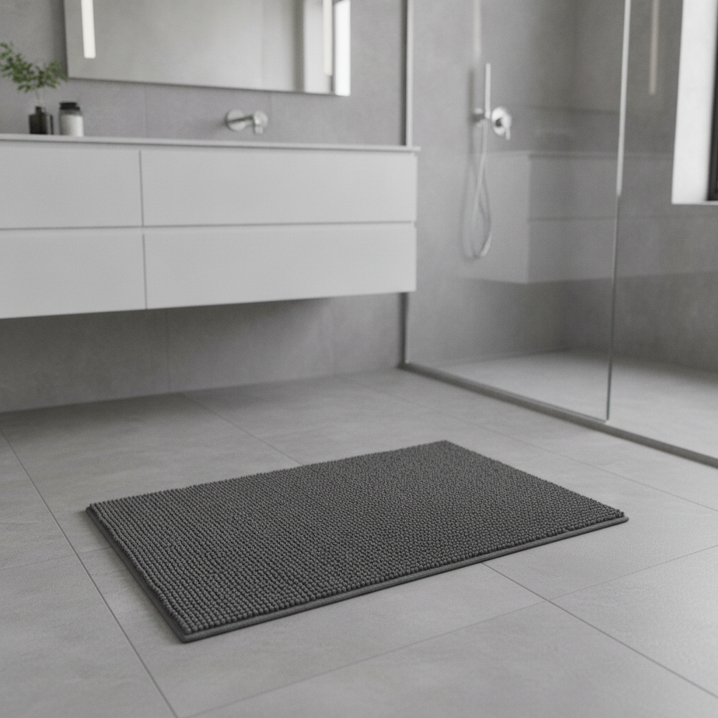 Microfiber Soft Bathroom Rug - bathroom setting
