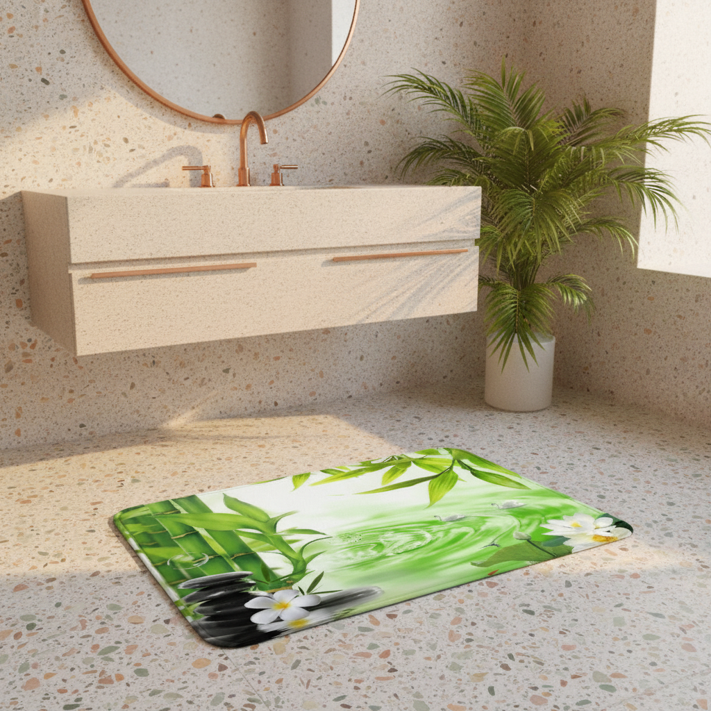 Zen Bath Mat - bathroom setting