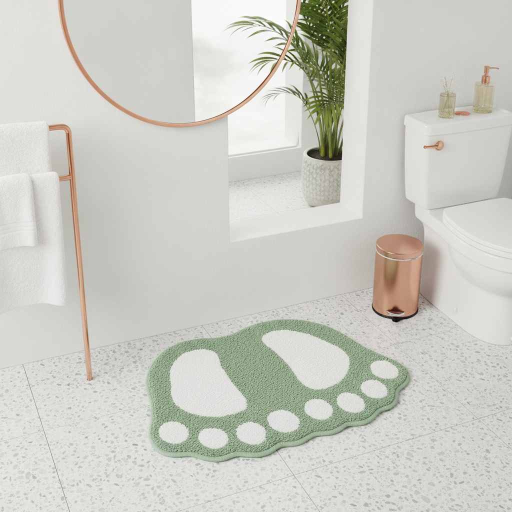 Foot Shape Bath Mat