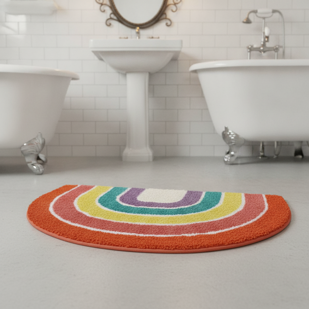Multicolor Bath Mat