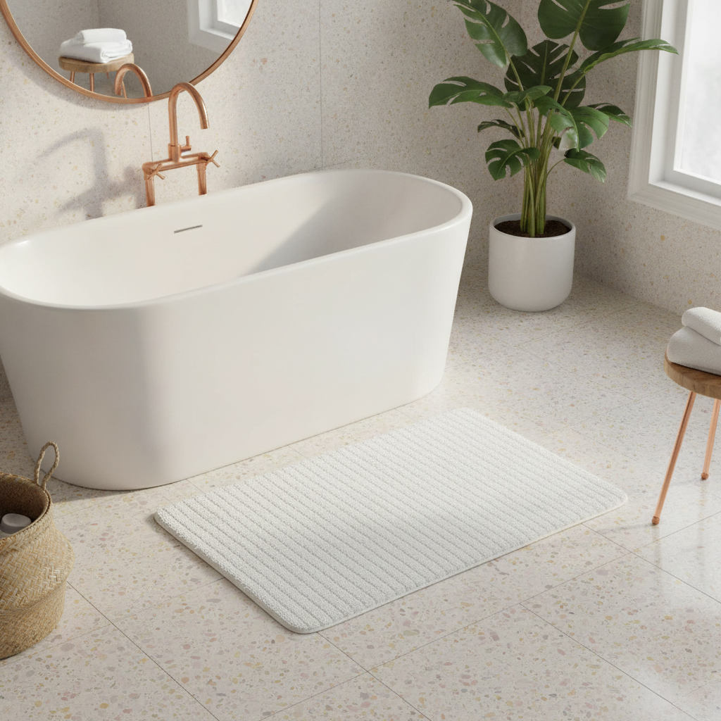 White Thick Bath Mat - view 12