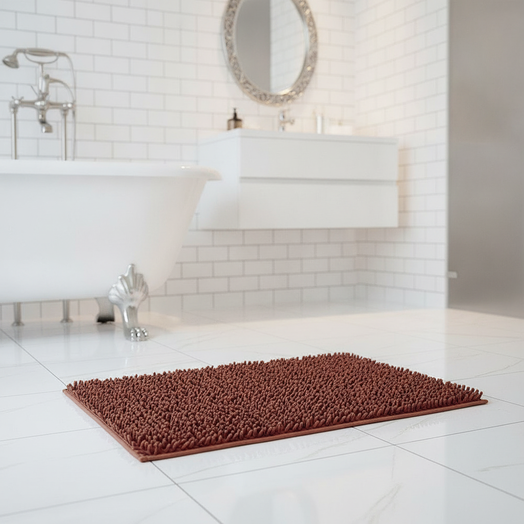 Caterpillar Brown Bath Mat