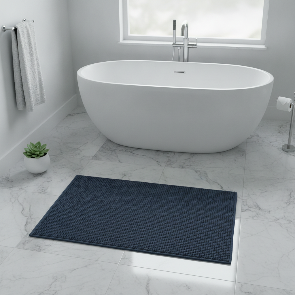 Blue Navy Bath Mat