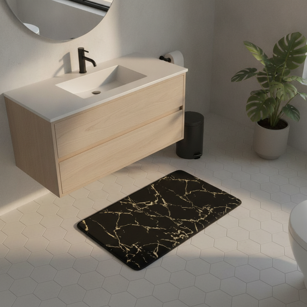 Effect Marble Bath Mat