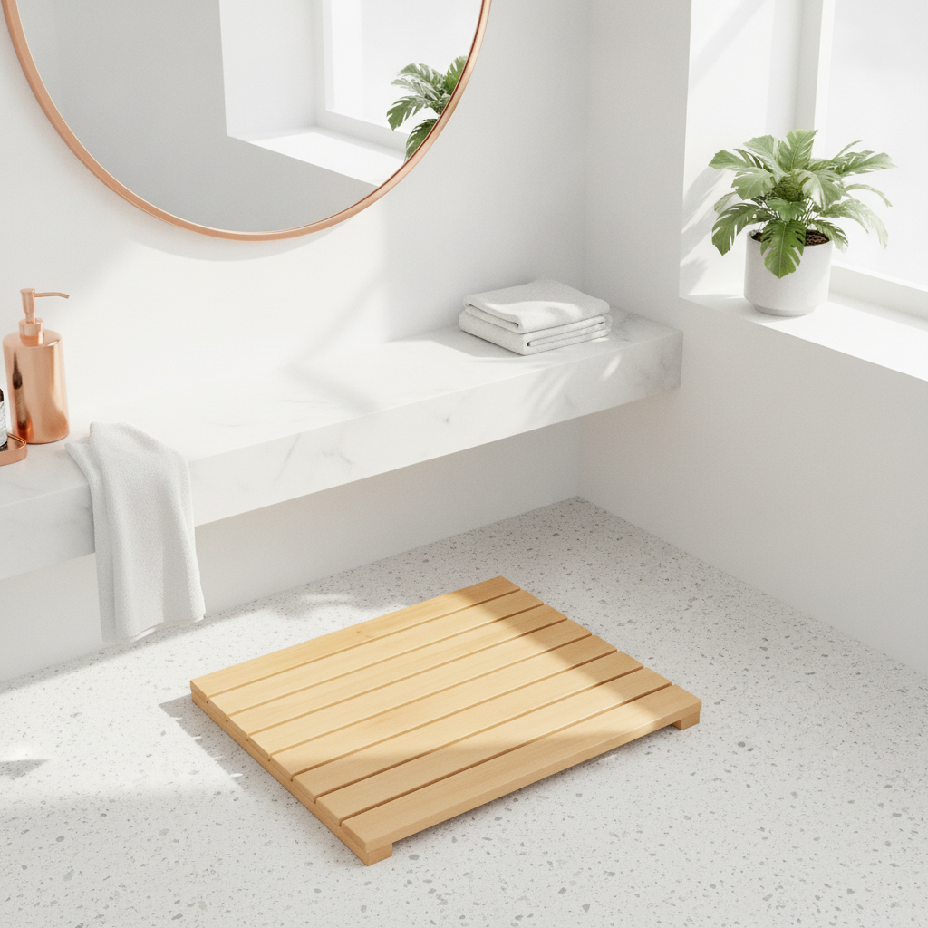 Bamboo Bath Mat Grating