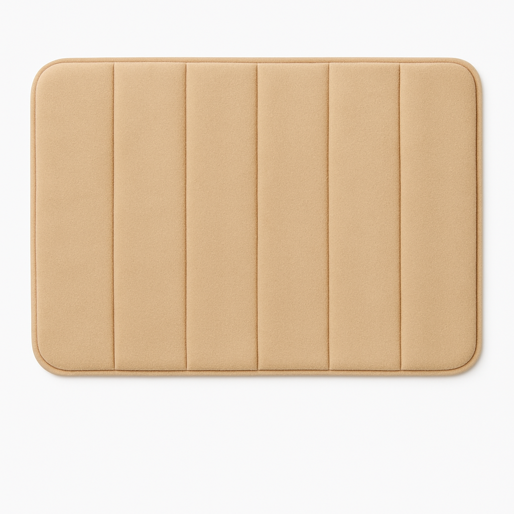 Thick Beige Bath Mat