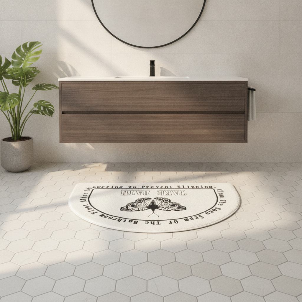 Half Moon Shower Mat