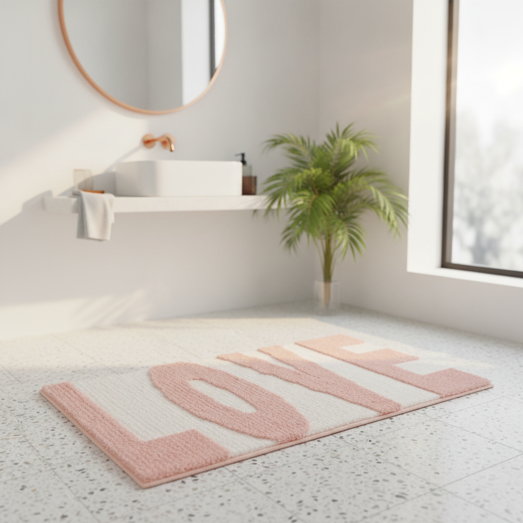 Love Bathroom Rug
