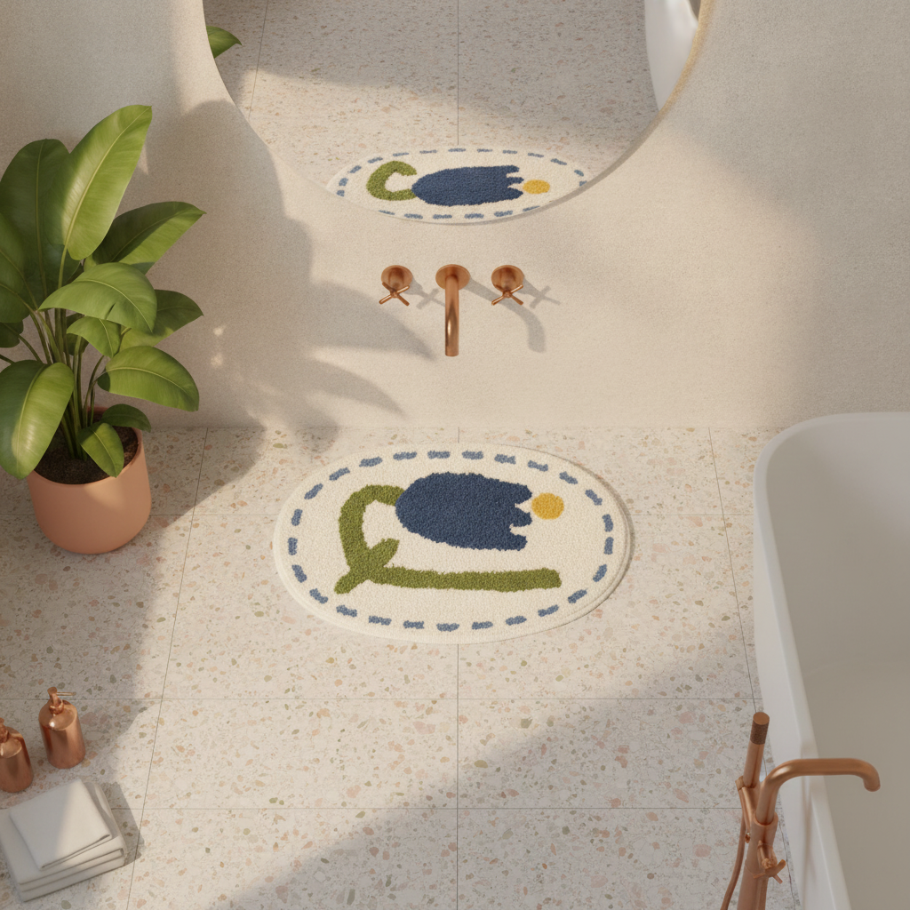 Oval Bathroom Rug