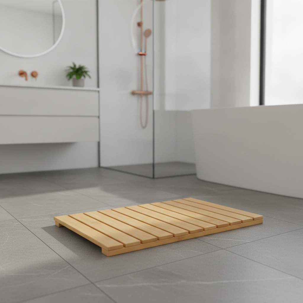 Bamboo Bath Mat Grating