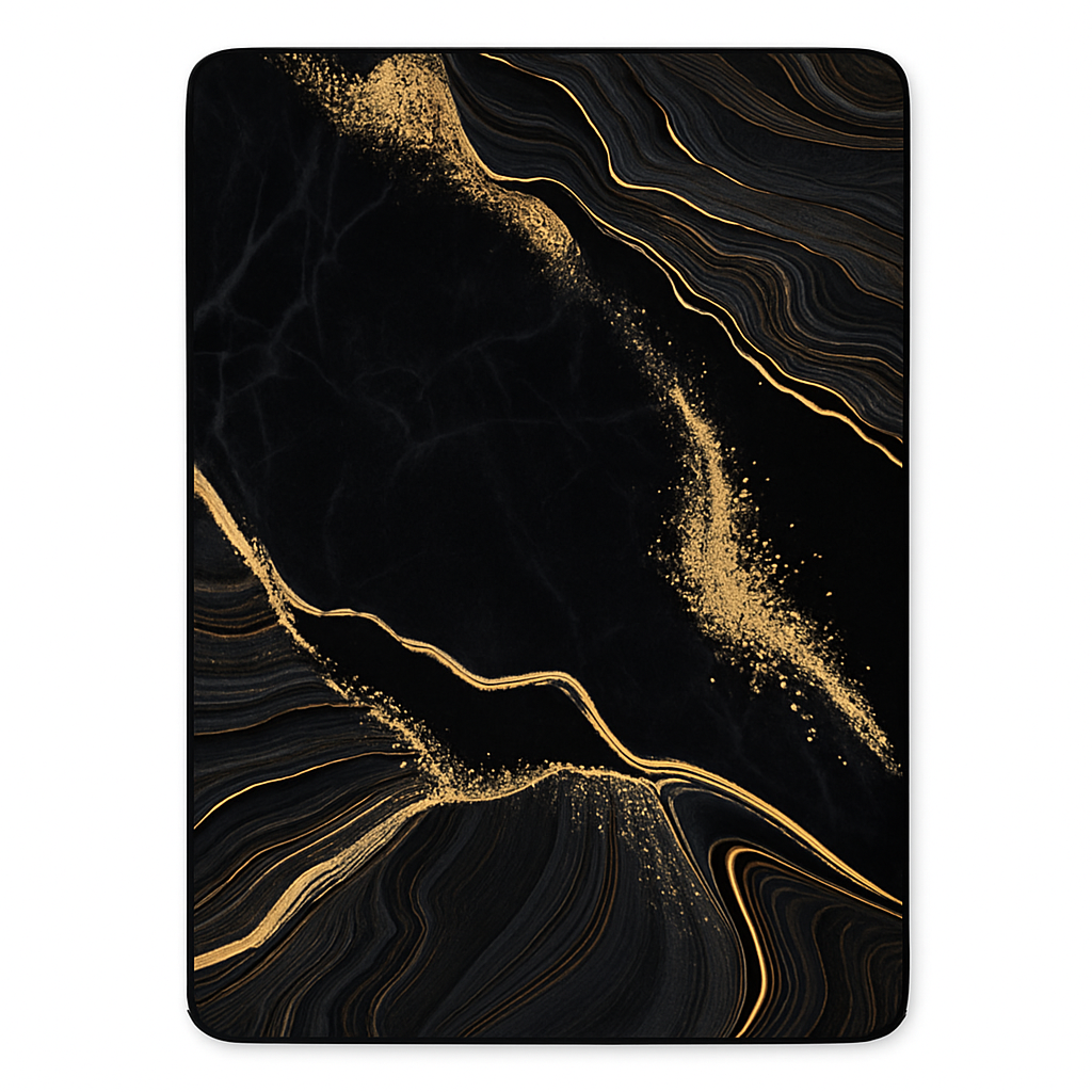 Black Gold Bath Matte
