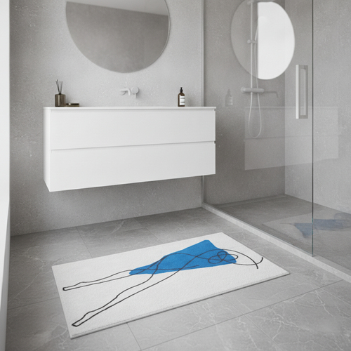 Abstract Art Bath Mat - view 11