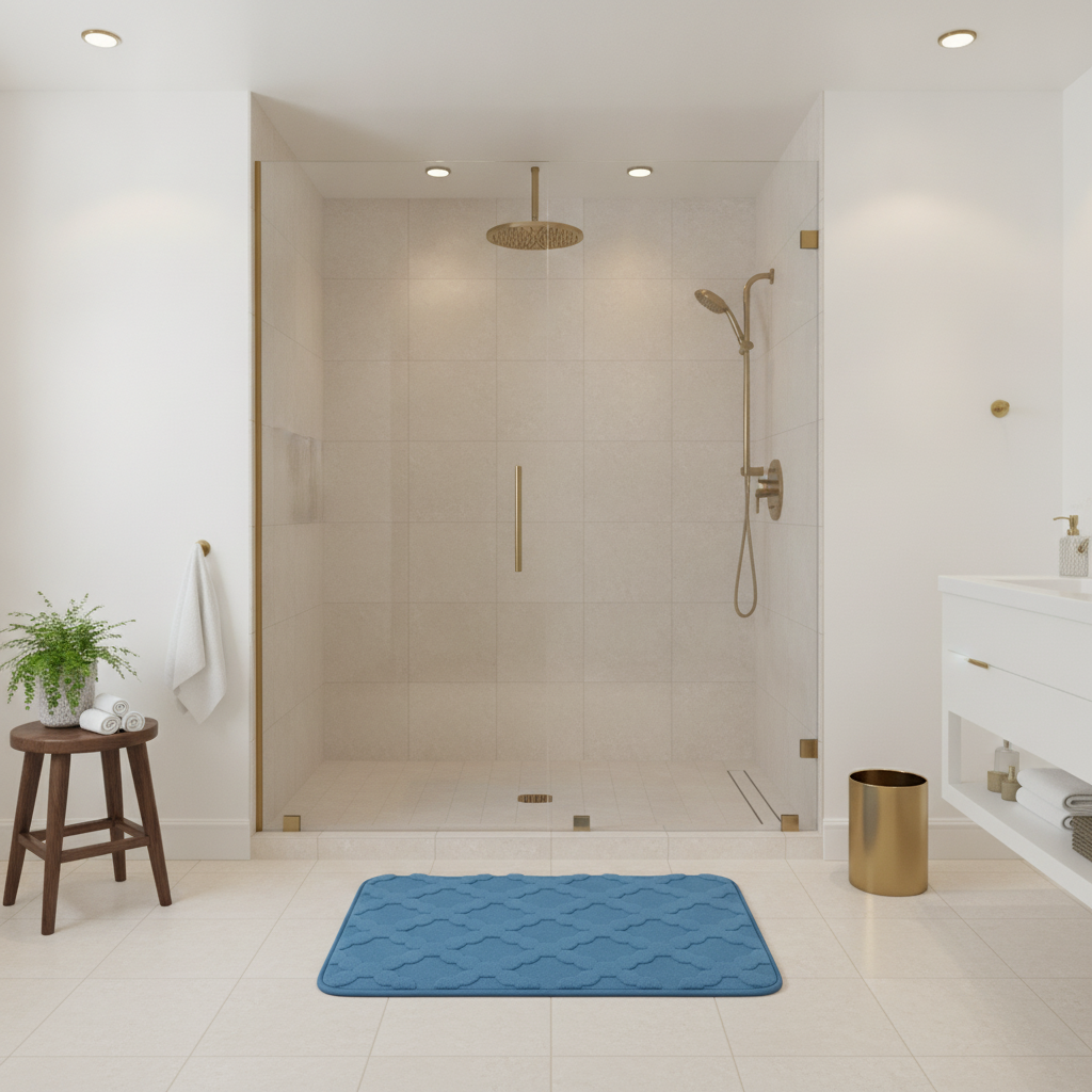 Absorbent Microfiber Bathroom Rug
