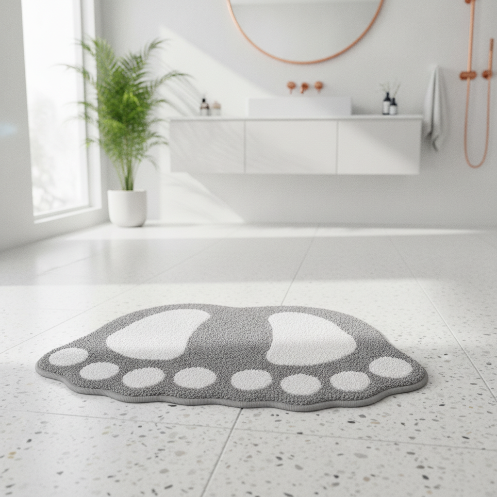 Foot Shape Bath Mat