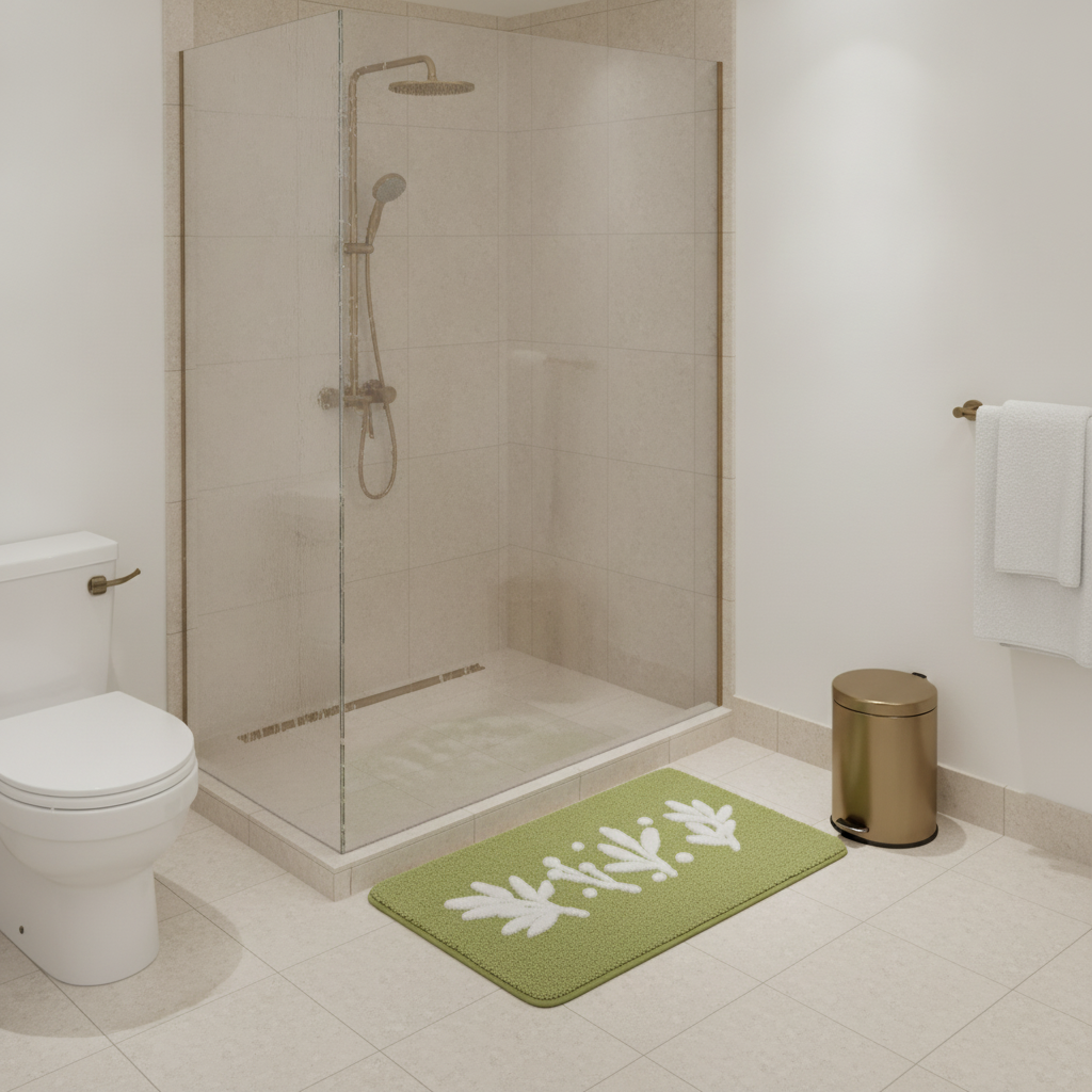 Green Olive Bath Mat
