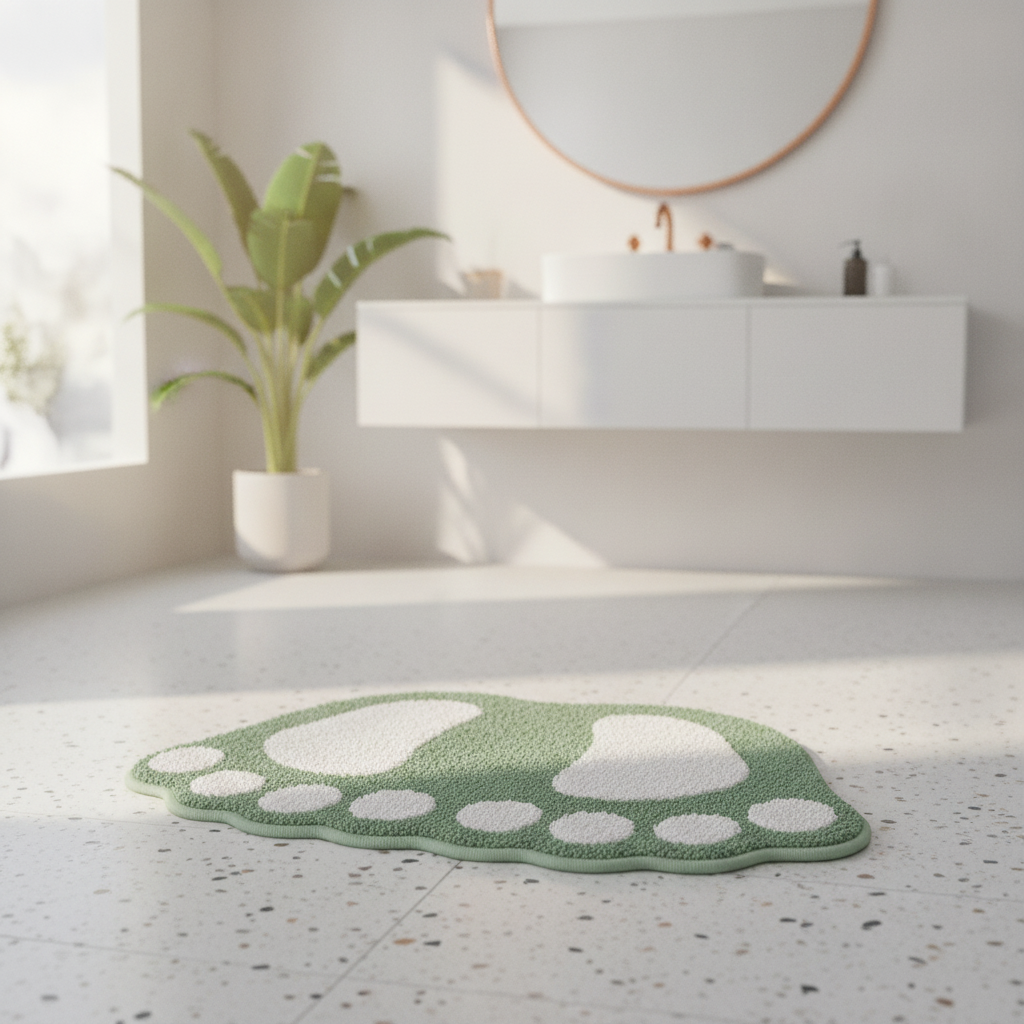 Foot Shape Bath Mat