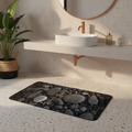 Pebble Black Bathroom Rug