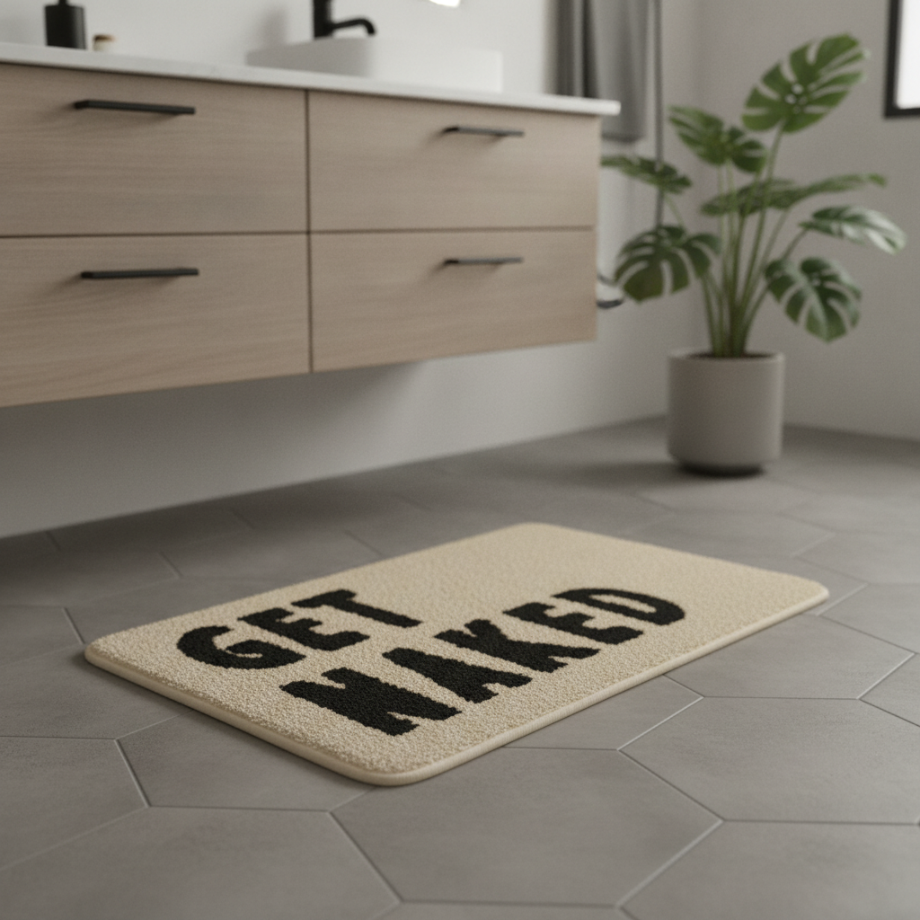 Get Naked Bathroom Rug