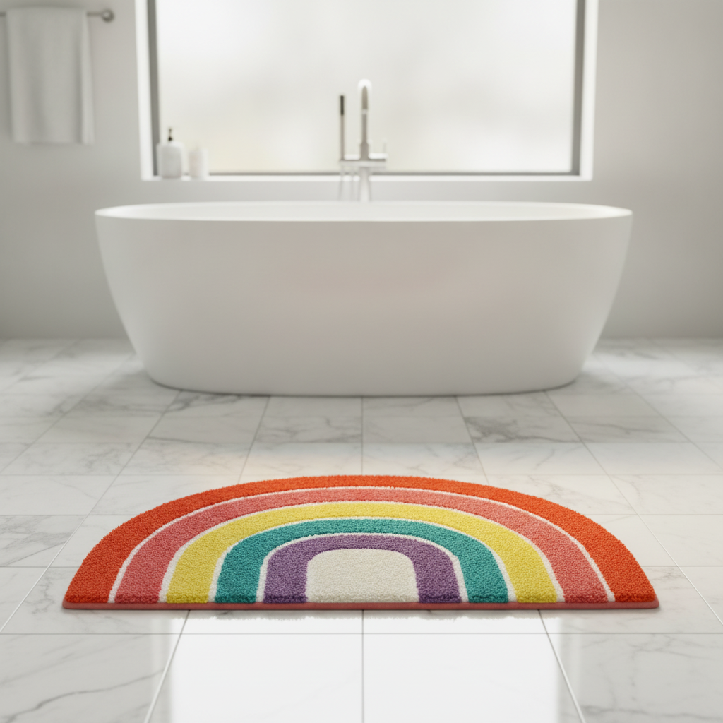 Multicolor Bath Mat