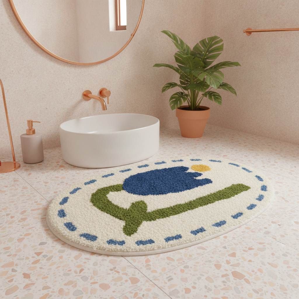 Oval Bathroom Rug