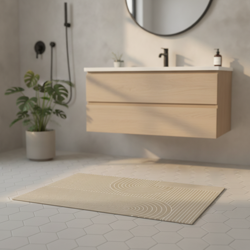 Brown Bathroom Rug