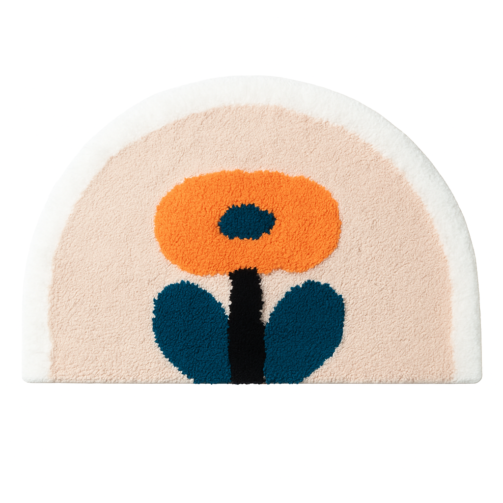 Small Flower Bath Mat