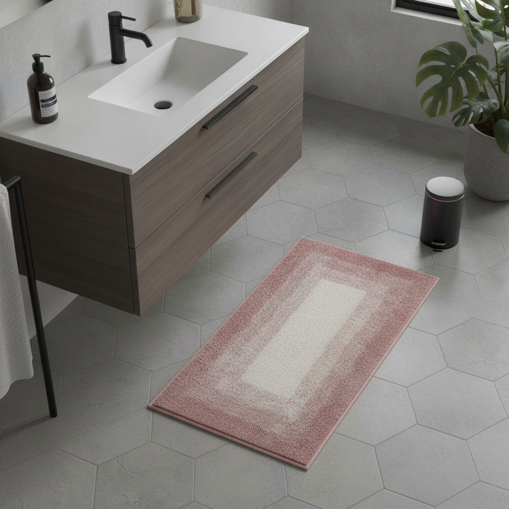 Pink Bathroom Rug - product detail