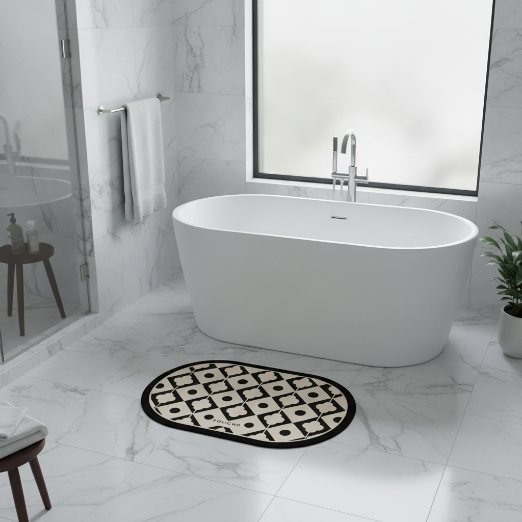 Shape Oval Bath Mat - close-up texture