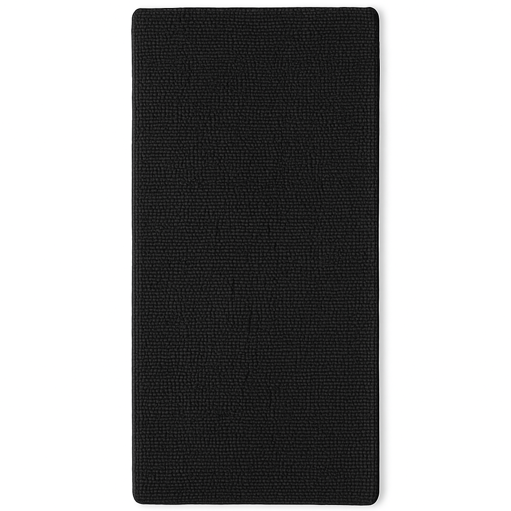 Black 120 Cm Bath Mat