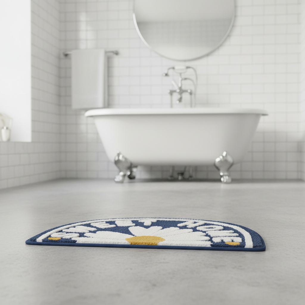 Thick Half Moon Bath Mat
