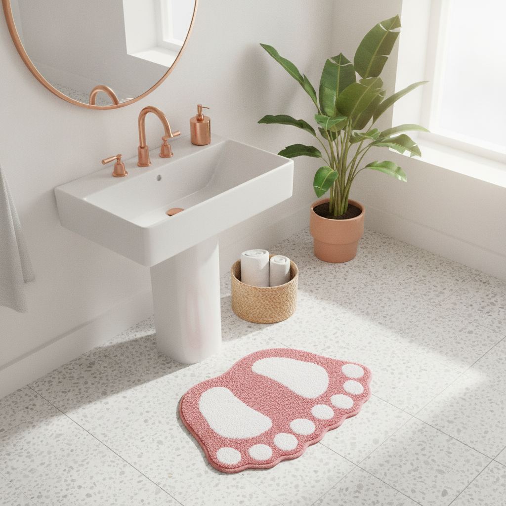 Foot Shape Bath Mat