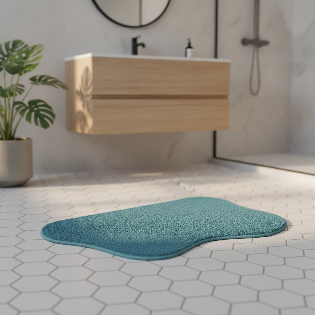 Blue Paon Bath Mat