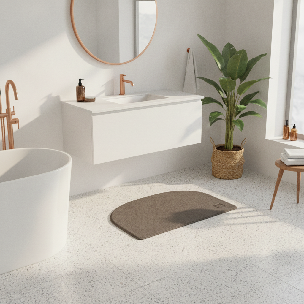 Half Moon Bathroom Rug
