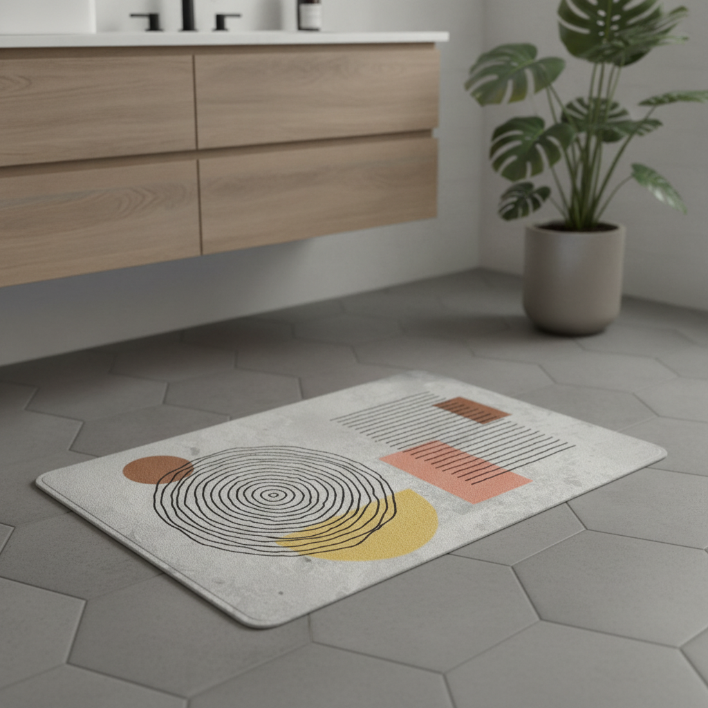 Absorbent Diatomaceous Earth Bath Mat